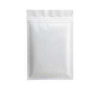 Bolsas sellables para muestras, Bolsas de plástico con cierre hermético de boca plana, sellables al calor, color blanco mate, 50 unidades(White,50pcs 8x12cm)