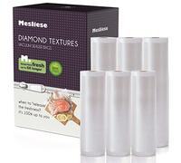 Bolsas sellal vacío rolpara ajuste personalizado 11 "x16' 3 Pack y 8" x16' 3 Pack Total 96', bolsa de alimentos gruesa de alta resistencia, libre de BPA, Freezable, uso para Sous Vide y almacenamiento