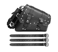 Bolsas Sillín Motocicleta Alforjas para Motocicleta Bolsas Basculante Bolsas Herramientas Laterales Bolsas Almacenamiento Cuero Sintético Impermeables Estándar para Calle Alforjas(BK-B)