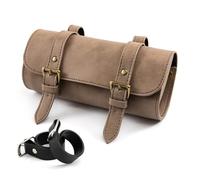 Bolsas Sillín Motocicleta Bolsa para Motocicleta Alforjas De Cuero Sintético Horquilla Delantera Bolsa De Herramientas Equipaje Alforjas(Model 3)