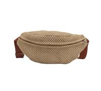 Bolsas Tejidas de Paja para cinturón, Bandolera para Mujeres y Hombres, Bolso Cruzado de para Vacaciones en la Playa, Bolso Cruzado Informal para Compras y Viajes