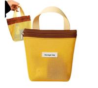 Bolsas tote de malla para playa Bolso casual plegable con cremallera | Bolsos con Cremallera para Viaje y Cosmética para viajes, turismo, cruceros, natación, camping, senderismo, picnic y