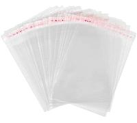 Bolsas transparentes 5 x 10 | Bolsas para peladillas autoadhesivas | Bolsa para alimentos celofán regalo | Bolsita de peladillas 200 unidades