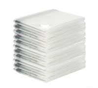 Bolsas transparentes de almacenamiento al vacío para artículos voluminosos, organiza tu hogar y maximiza el espacio del armario con facilidad (50 x 70 cm)