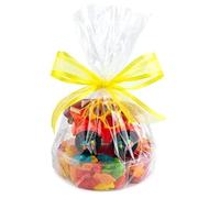 Bolsas transparentes de celofán para cestas pequeñas y regalos de 12 x 18 pulgadas de grosor, 10 Count, Transparente