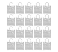 Bolsas transparentes de PVC transparente para flores y caramelos de gran capacidad simple multifuncional 20 cm x 20 cm x 8 cm 20 unidades