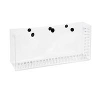 Bolsas transparentes para señuelos al aire libre, bolsa de pesca resistente, portador de señuelos de aparejos, bolsa de almacenamiento compacta de 26 x 11,5 x 6,5 cm, organizador de señuelos