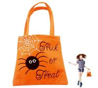 Bolsas Trick Gold Treat - Bolsa de de calabaza, bolsa de dulces para | Bolsas de tela de fieltro reutilizables, bolsas de golosinas de calabaza ajustables, bolsas de