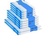 Bolsas Vacio Ropa Múltiples tamaños con bomba manual, bolsas ahorradoras de espacio for ropa, mantas, artículos básicos viaje for el hogar Para viajar(10pcs Bags)