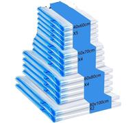 Bolsas Vacio Ropa Múltiples tamaños con bomba manual, bolsas ahorradoras de espacio for ropa, mantas, artículos básicos viaje for el hogar Para viajar(15pcs Bags)