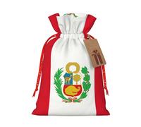 Bolsas versátiles con estampado de la bandera de Perú para cualquier ocasión