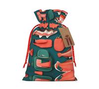 Bolsas versátiles con estampado de salmón a granel, elegantes bolsas reutilizables para cualquier ocasión