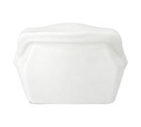 Bolsas verticales para congelador, resistentes a altas temperaturas, reutilizables, de silicona, a prueba de fugas y olores, no para refrigeración y conservación de alimentos (600 ml, blanco) (A)