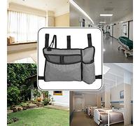 Bolsas Walker para andador plegable, bolsa duradera para andadores para personas mayores con 5 correas de gancho y bucle para interiores familiares para entornos al aire libre(grey)