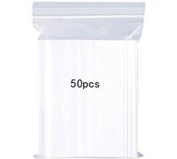 Bolsas zip, bolsa reutilizable de bloqueo de cremallera fuerte, engrosamiento y durable, cerradura firme para cerrar, 25x35cm se aplican 50PCS Grande