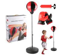 Bolsco con Guantes - Saqueo De Perforación con Kit Base | Punchiing con Soporte De Altura Ajustable para Adultos Mayores De Años | Equipo De Entrenamiento Y Acondicionamiento Físico para Adolesce
