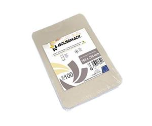 Bolsemack Bases de Loncheado para Envasar al Vacío 165x250 mm, Láminas rPET Transparentes, Bandejas para Embutidos, Jamón y ahumados, ideales para bolsas de envasado al vacío.