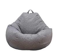 Bolsera para Adultos, Silla de Bolsas de Frijoles Al Aire Libre Cojín de Asiento Al Aire Libre Sava Suave, Esponjosa Cubierta de Cama de sofá sin Llenar Almohadas de Jardín (K)