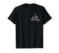 Bolsillo con el Nombre «I Love Lucy A Love Heart Dog Paw Dog» Camiseta
