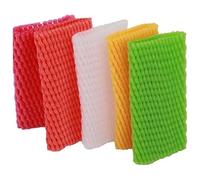 bolsillo de espuma 250 unidades de red de espuma elástica anticolisión a prueba de golpes for proteger huevos y verduras, bolsa de malla de 14 × 7 cm(White)