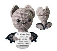 Bolsillo de Ganchillo - Halloween Crochet Brace, Amigurumi Batt | Muñeca con Bolsillos positivos, Regalo de decoración navideña, Punto Hecho a Mano, para Kin