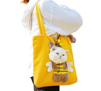 Bolsillo De Transporte para Gatos | Bolsillo para Mascotas con Estilo Cómic,Bolso Portátil para Gatitos En Exteriores,para Viajes Exteriores Avión Desplazamientos Acampada Interior