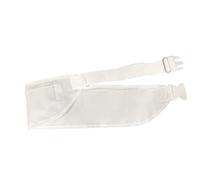 Bolsillo de velcro y bolsillo con cremallera Hajj & Umrah - Riñonera blanca rota y cinturón Ihram fundas para teléfono pasaporte, White, Talla única, Ajustable