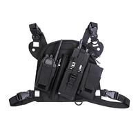 Bolsillo En El Pecho con Radio Walkie-Talkie,Asudaro Bolsillo En El Pecho con Walkie-Talkie De Camuflaje PortáTil Tela Oxford Mochila Walkie-Talkie para Lugares Peligrosos Caza Al Aire Libre Ciclismo