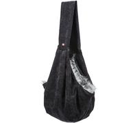 TRIXIE - Mochila Frontal Soft para Transportar Animales, 22 × 20 × 60 cm., hasta 5 Kg., Negro/Gris