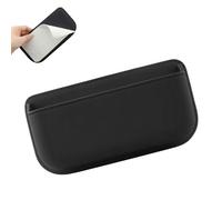 Bolsillo lateral para coche, caja de almacenamiento lateral autoadhesiva de piel sintética para consola central | Funda multiusos para objetos pequeños automotrices, sedán, SUV, camiones, teléfonos
