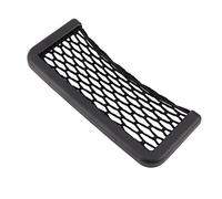 Bolsillo Lateral para el Asiento del Coche, Akozon Car Net Pocket Handbag Holder Organizador de Memoria, Nailon, Soporte para teléfono móvil, Universal, Negro, 8,5-20 cm (Grande)
