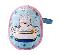 Bolsillo para Ahorrar jabón: Innovador Equipo Exfoliante para el baño, diseño de cordón con Textura porosa, protección higiénica + Capacidad de expansión elástica, Estuche con Placa de Malla Pesada |
