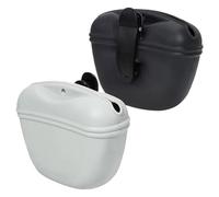 Bolsillo para aperitivos de adiestramiento perros - 2 unidades portátil de silicona cierre magnético con clip - Snack adiestramiento, para viaje exterior, coche, senderismo, camping, casa