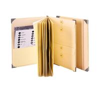 Bolsillo para archivos en acordeón, Carpeta con bolsillo para archivos, Carpetas de papel de bolsillo, Organizador de recibos reforzado Organizador de recibos tamaño carta con eti