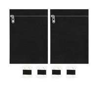 Bolsillo Para Coser - 8,46 × 6,10 Pulgadas Paquete De 2 Bolsillos Laterales Para Coser Con Cremallera | Bolsillos Ocultos Negros De Tela De | Para Chaqueta, Ropa, Abrigo, Sudadera, Camisa, Bata,