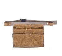 Bolsillo para la herramienta Bolsillo de la uña del delantero de bolsillo de servicio pesado Bolsa de cintura ajustable para el electricista DIY Carpenter Brown Belt Belt Bown
