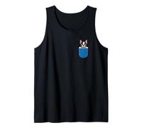 Bolsillo para Mirar al Boston Terrier Camiseta sin Mangas