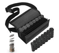 Bolsillo para Monedas - Organizador De Monedas con 8 Ranuras - Bolsa Portamonedas Resistente para Waiteras Camareras Amigos Y Compañeros De Trabajo