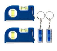 Bolsillo para nivel de burbuja con base magnética - para mini herramienta de nivel de burbuja para alineación horizontal y vertical - Regla compacta de 45 mm para renovación del hogar (4 unidades