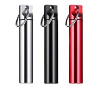 Bolsillo Para Palillos De Dientes - Contenedora De Viaje | De Aleación De Aluminio, 1,7x9,7 Cm | Solución Compacta E Higiénica Para Almacenamiento De Palillos De Dientes | Accesorio De Trans