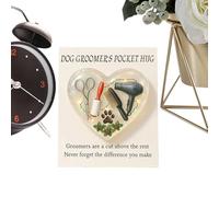 Bolsillo para patas de mascotas: decoración de fiesta de peluquero, tarjeta de recuerdo de aliento, regalo coleccionable de animales | Familia Mujeres Hombres Adultos Niños Niños Niñas Celebración Cum