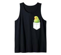 Bolsillo verde de brecha Camiseta sin Mangas