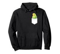Bolsillo verde de brecha Sudadera con Capucha