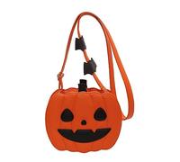 Bolsillos Cenicero Redondo Halloween Calabaza Otoño e Invierno Moda Coreana Tendencia Bolsa de Hombro al Aire Libre Dibujos Animados Moda Straddle Bag Bolsas Almohadilla de calor (BW1, Talla única)