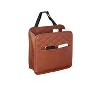 Bolsillos De Almacenamiento En El Respaldo del Asiento Coche para Citroen Nemo 2008-2025, Cuero Organizador Bolsillo Asientos Impermeable Accesorios,Brown