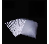 Bolsillos transparentes para carpeta A4 - Protectores de hojas de 11 agujeros, tamaño transparente de carga, de duradero, dimensiones: 11,89 x 9,17 pulgadas | Suministros de oficina