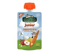 Bolsita de fruta y zanahoria con yogur ecológico de Casa Grande de Xanceda -14 uds x 90g
