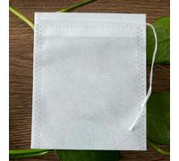 Bolsita de té vacía, bolsita de té de papel, 100 bolsas de té vacías tela no tejida con hilo y sellado térmico varios tamaños(6X8CM)