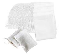 Bolsita de té vacía, bolsita de té de papel, Bolsas de filtro té sin blanquear con cordón, 100 Uds., for y café hojas sueltas, varios tamaños(10x12cm)