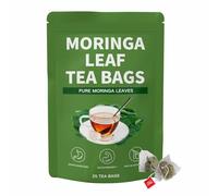 Bolsitas de Té de Hoja de Moringa Pura: 25 Bolsitas Piramidales para Una Infusión Rica en Nutrientes y Momentos de Bienestar Ritual Diario